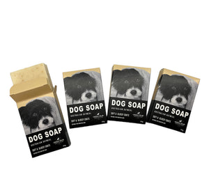 Natural Dog Soap Bar. Specially formulated for soft, smooth and radiant dog skin and coat.