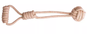 Hemp Rope Toy with Chew Ball & Handle