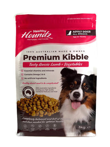Aussie lamb & Vegetable Kibble 3kg For Adult Dogs